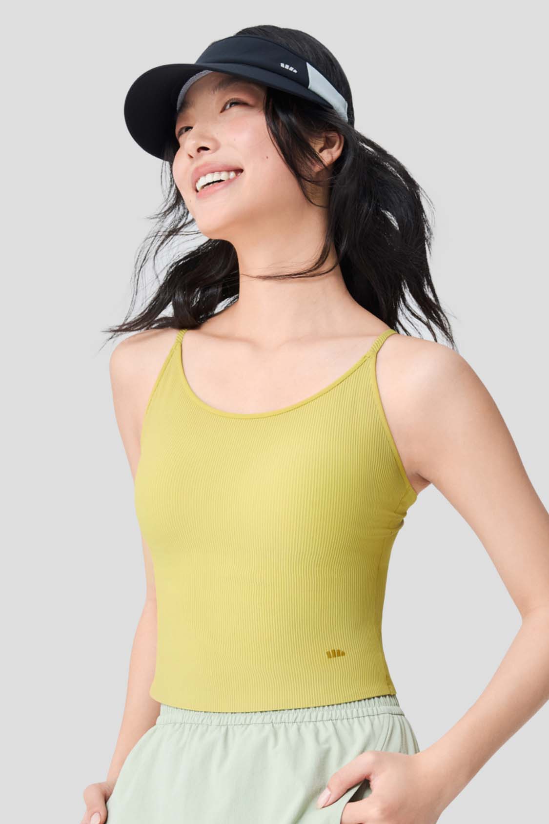 Grace Women's Open Back Tank Top with Built-in Bra - UPF 50+ Sun Protection for Yoga, Running & Summer Outdoor Activities