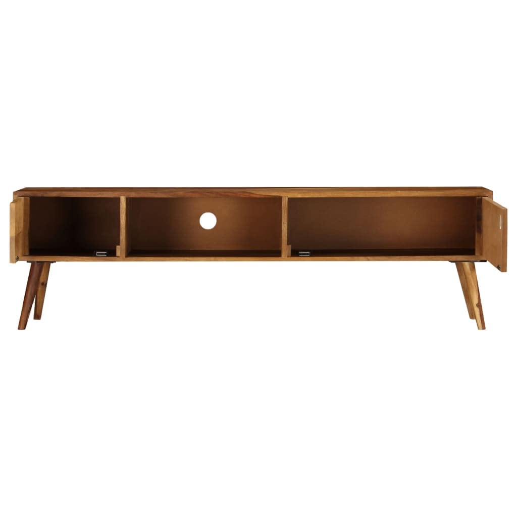 55 Inch TV Stand Solid Sheesham Wood Media Console - 55.1