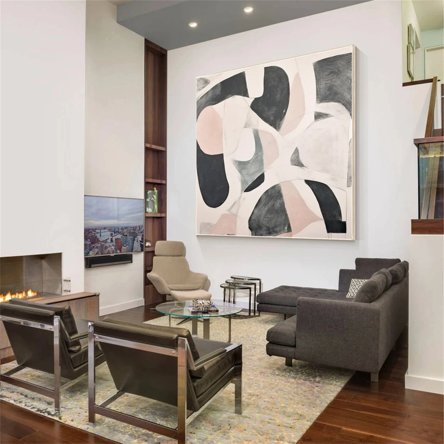 Abstract Tranquility Wall Art Print #WS242 - Modern Home Decor for Living Room, Bedroom & Office