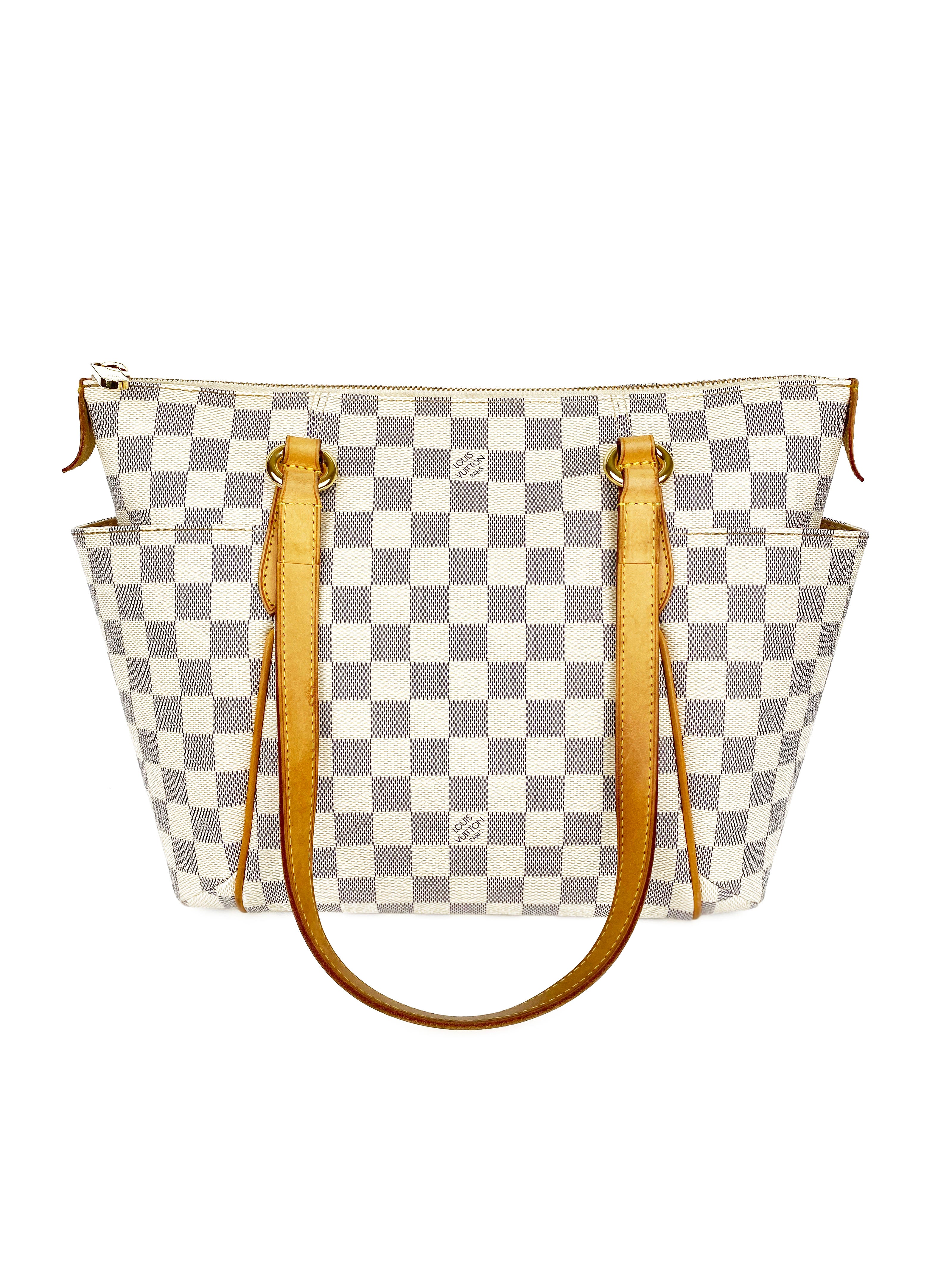 Louis Vuitton Damier Azur Totally PM Handbag - Luxury Designer Shoulder Bag for Women, Perfect for Work, Travel & Everyday Use