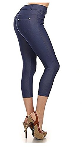 YELETE Women's Capri Pants - Stretchy Comfortable Yoga Pants for Workout, Lounge & Travel - High Waisted Leggings with Pockets for Running, Gym & Casual Wear