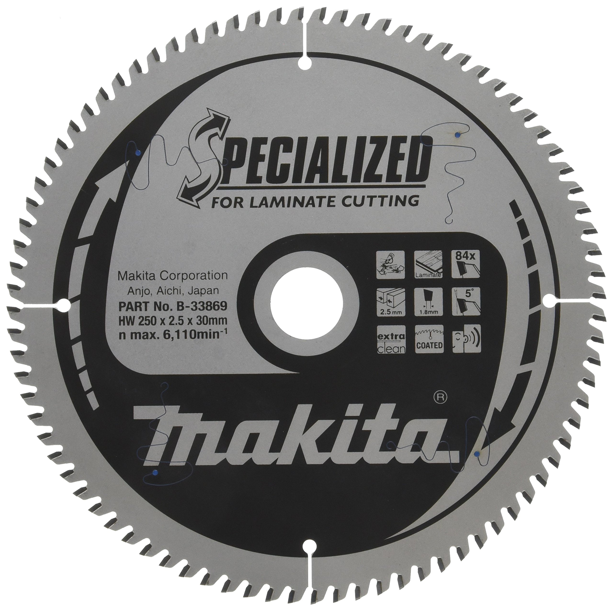 B-33869 Specialized Saw Blade 9.84in x 30mm 84 Teeth - Premium Cutting Tool for Woodworking, Metal & DIY Projects