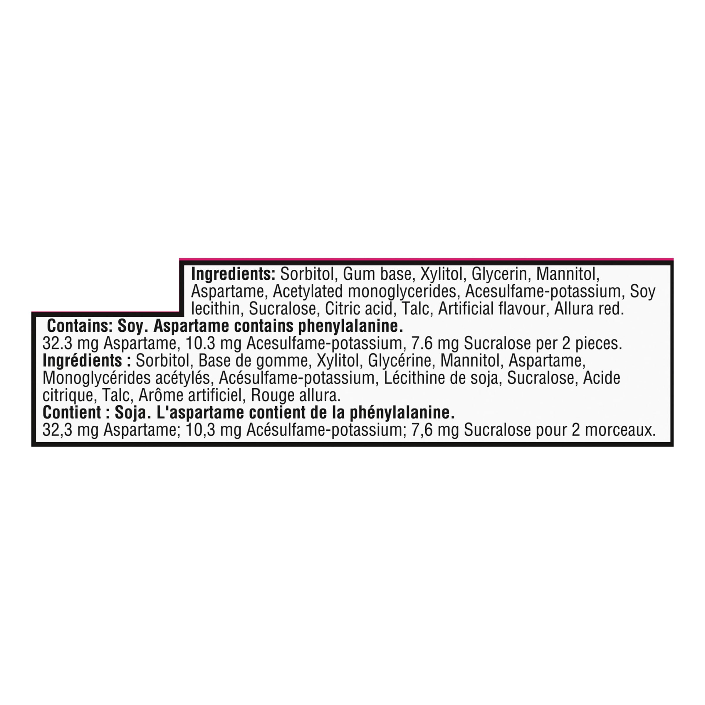 Trident Sugar-Free Bubblegum Slab - Long-Lasting Chewing Gum for Fresh Breath, Perfect for Workouts, Travel & Office Use