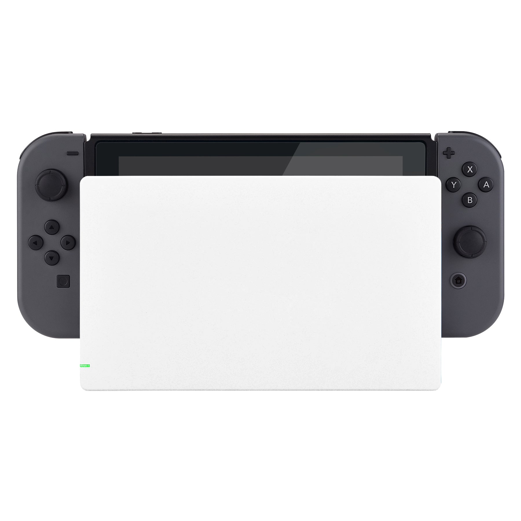 eXtremeRate White Custom Replacement Faceplate for Nintendo Switch Charging Dock - Durable Cover for Switch Dock Station - Perfect for Gaming Setup & Home Entertainment