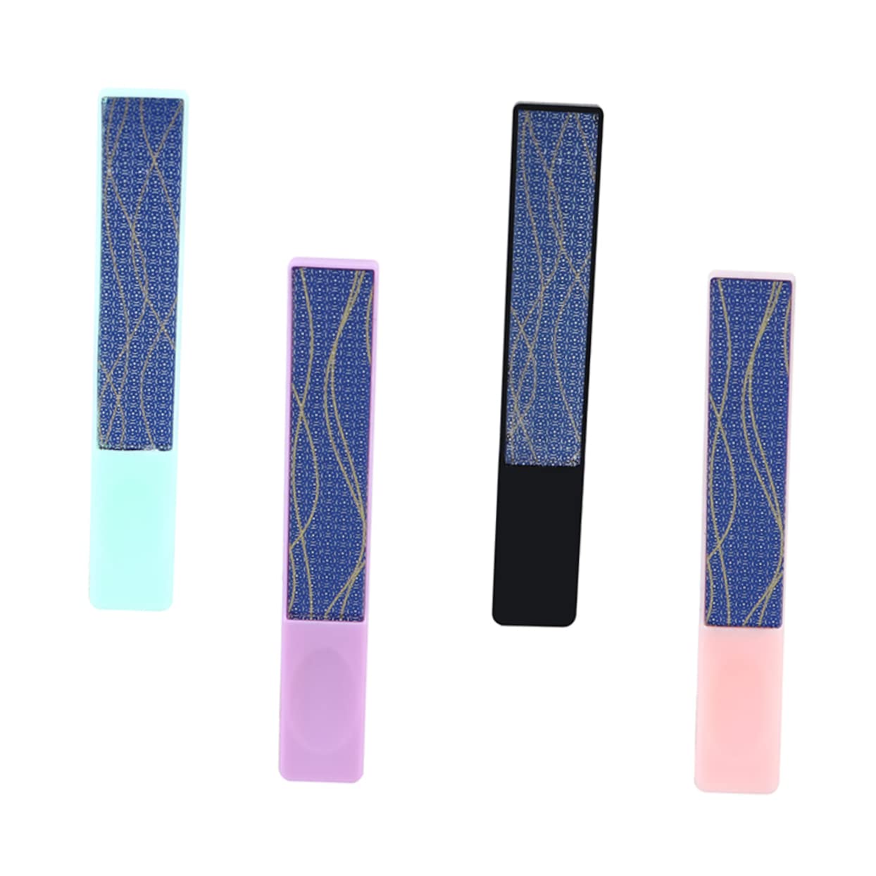 Beavorty 4pcs Glass Nail Files Set - Professional Manicure Tools for Natural Nails, Nail Polish & Salon Care - Perfect for Home, Travel & Professional Nail Salons