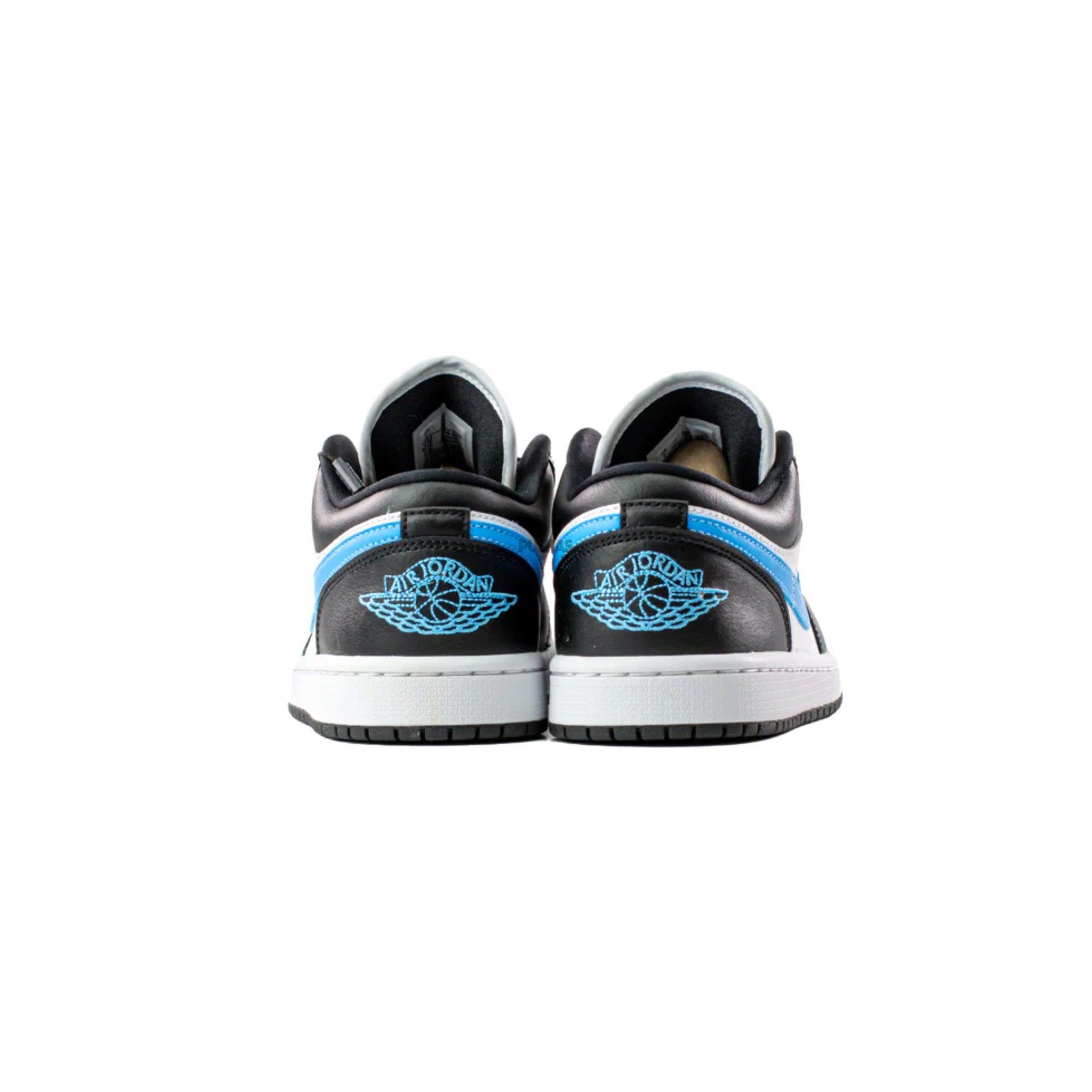 Air Jordan 1 Low 'Black University Blue White' Women's Sneakers (2021 Release) - Casual Wear, Street Style & Basketball Fashion
