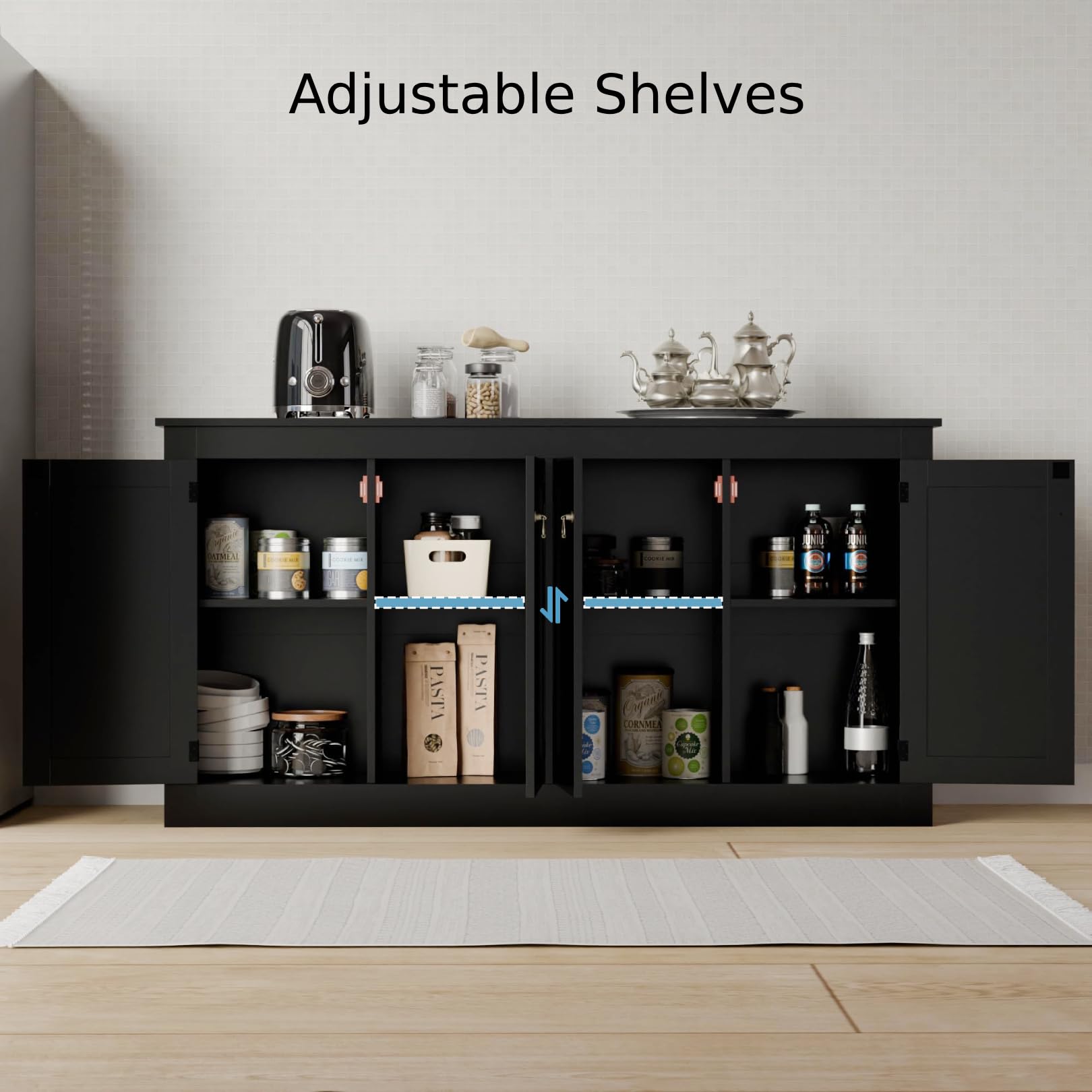 Cozy Castle Buffet Cabinet with Storage - 57.5