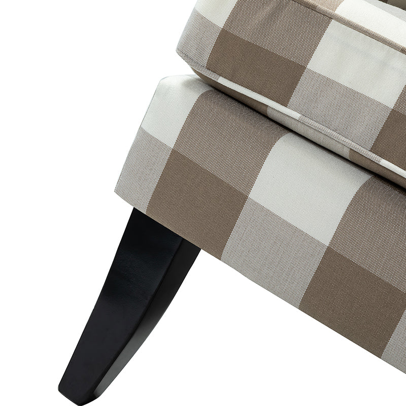 Bradley Armchair - Modern Accent Chair for Living Room, Bedroom & Office - Comfortable Upholstered Lounge Chair with Sturdy Wooden Legs - Perfect for Relaxing, Reading & Decorating Your Home