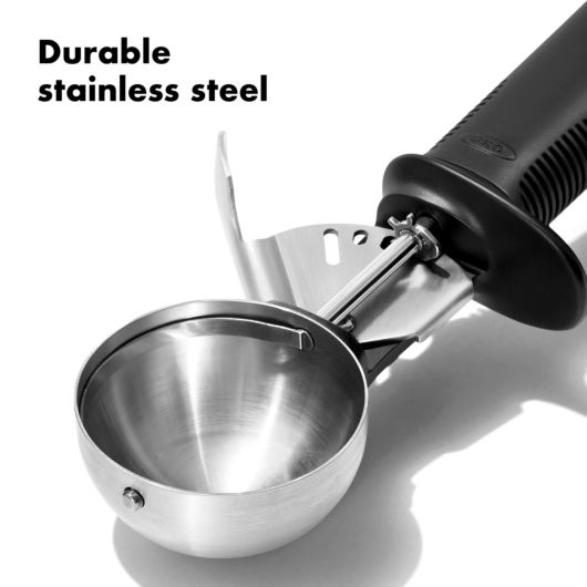 Premium Stainless Steel Ice Cream Scoop - Classic Swipe Design for Smooth Scooping - Perfect for Gelato, Sorbet, and Hard Ice Cream - Ideal for Home, Restaurants, and Ice Cream Shops