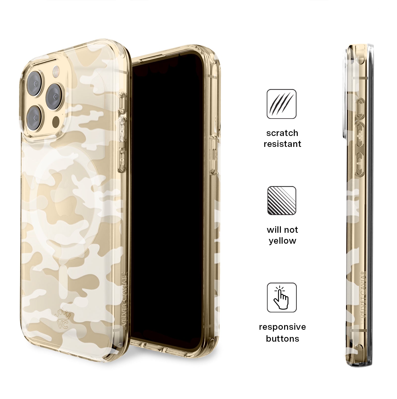 Frosted Camo iPhone Case - Matte Anti-Slip Protective Cover for iPhone 13/14/15 Pro Max - Perfect for Outdoor Adventures & Daily Use