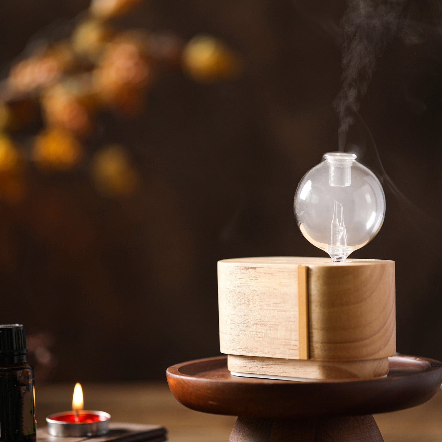 Mini Orb Essential Oil Diffuser - Portable Ultrasonic Aromatherapy Nebulizer for Home, Office & Spa - Perfect for Relaxation, Stress Relief & Better Sleep