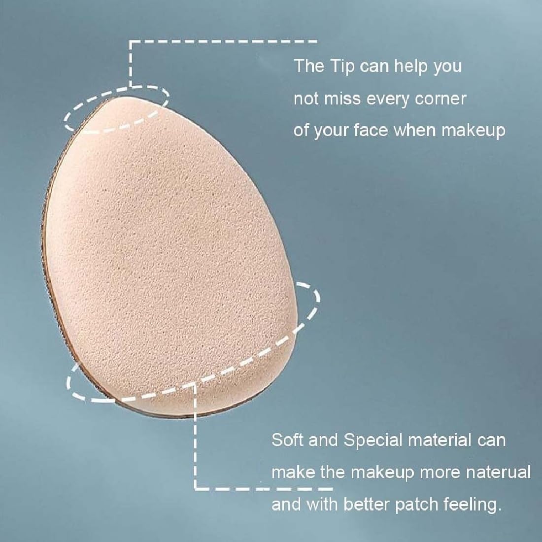 3Pcs Finger Powder Puff & Makeup Sponge Set - Soft Blender for Flawless Makeup Application