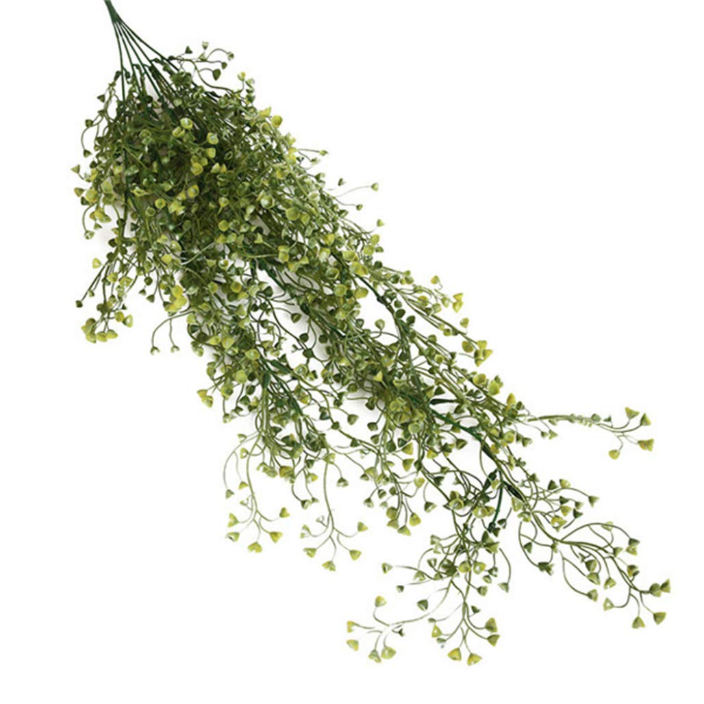 YURASIKU 2PCS Artificial Hanging Plants - Real Touch Fake Succulent Greenery for Home, Garden, Wedding & DIY Decor - Perfect for Wall Decor, Table Centerpieces and Indoor Greenery Displays