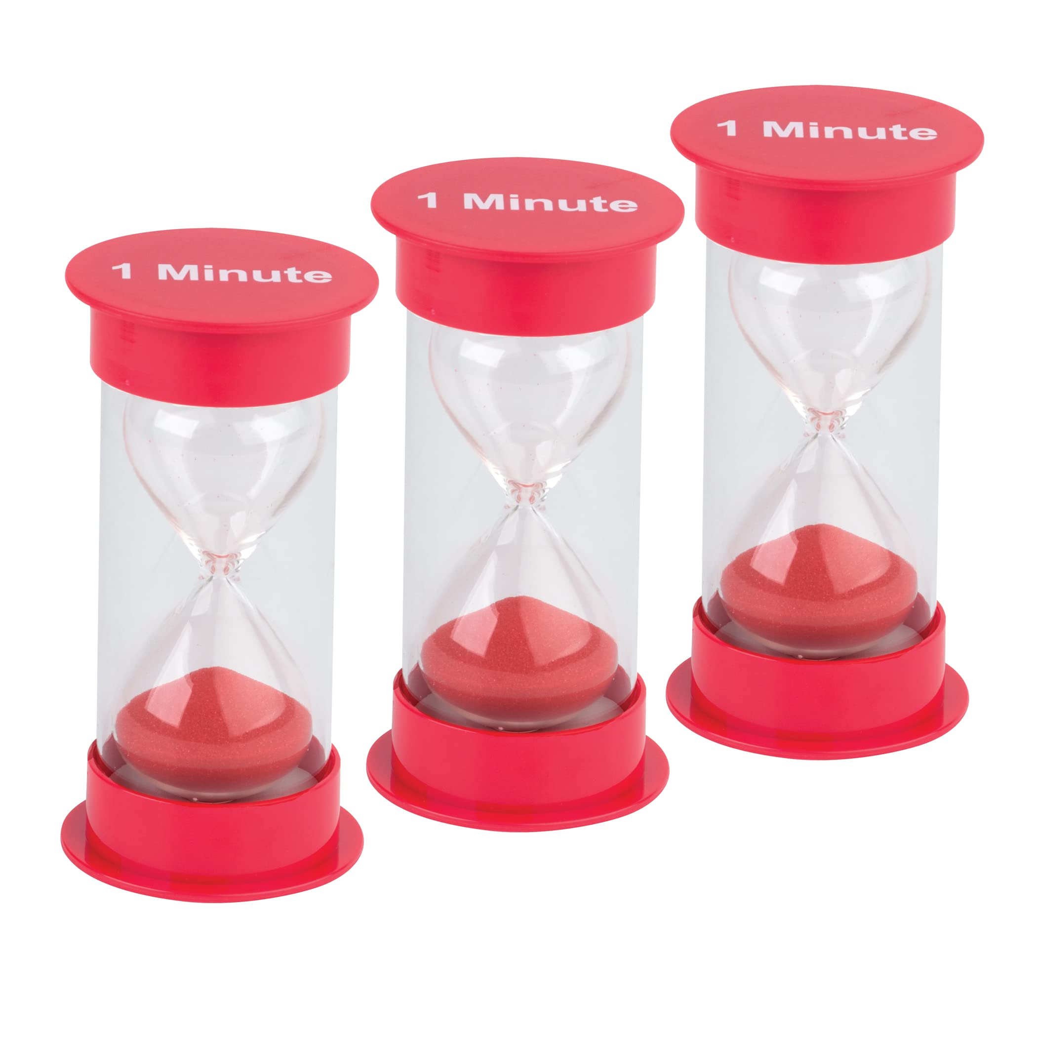 Teacher Created Resources 1-Minute Medium Sand Timer (Pack of 3) - Perfect for Classroom Activities, Games & Time Management