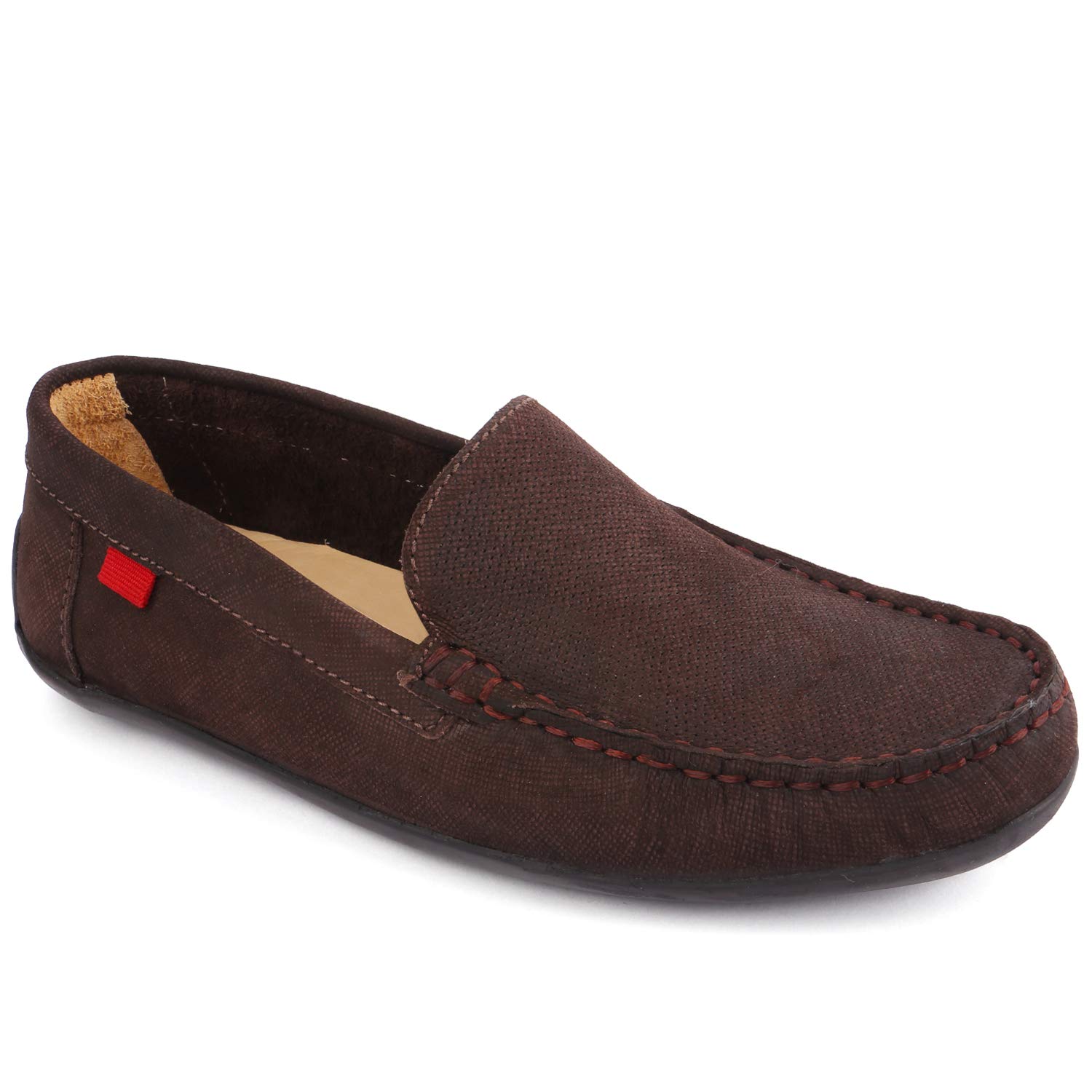 Kids Genuine Leather Driving Moccasins - Comfortable Cushion Support Slip-On Loafers for Boys (Toddler/Big Kid) | Classic Fashion Dress Shoes for Holidays & Everyday Wear