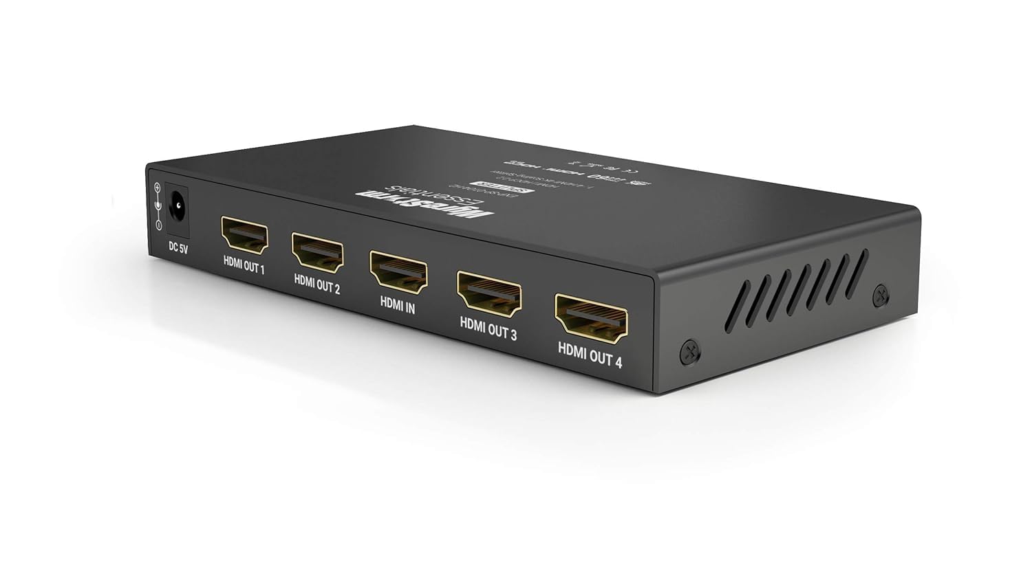 WyreStorm Essentials™ Plug & Play 1x4 HDMI Splitter with Scaling Feature - 4K Video Distribution for Home Theater & Gaming Setup