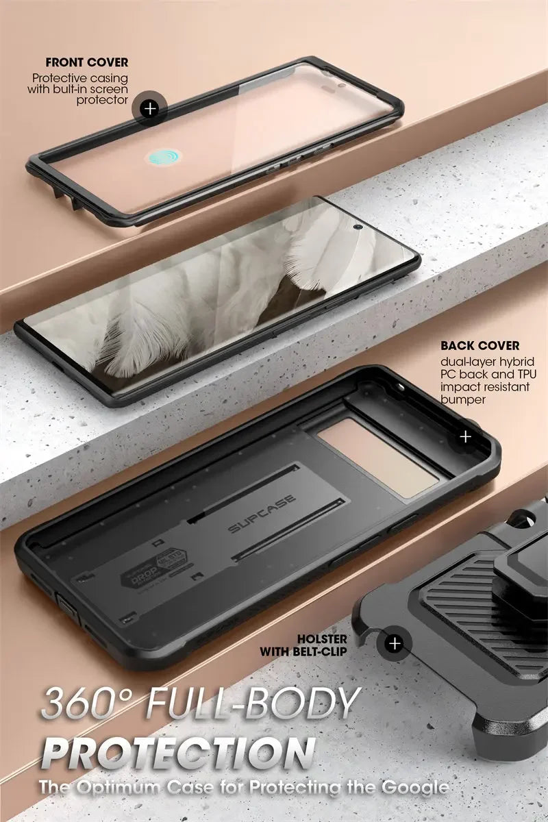 SUPCASE UB Pro Rugged Case for Google Pixel 8 Pro - Shockproof Full Body Protection for Outdoor, Work & Daily Use