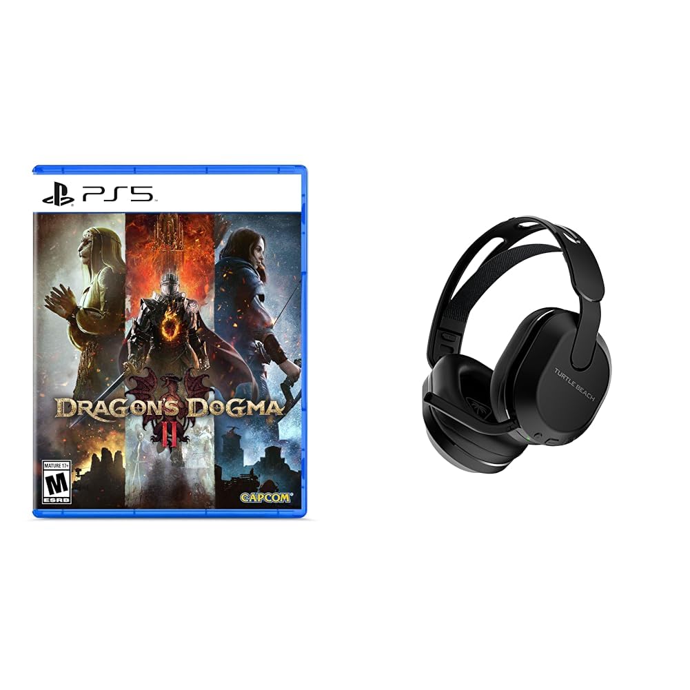 Turtle Beach Stealth 500 Wireless Gaming Headset for PS5, PS4, PC, Nintendo Switch & Mobile - 40H Battery, Bluetooth, Memory Foam, Flip-to-Mute Mic, EQ Presets - Black - Perfect for Competitive Gaming & Streaming