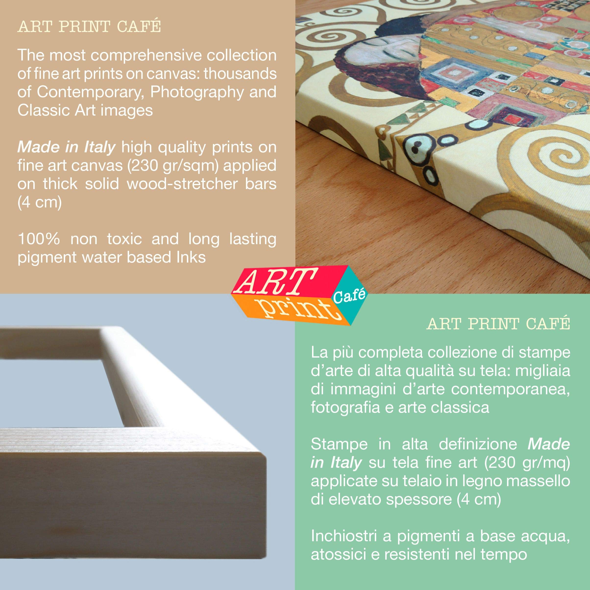 Modern Abstract Canvas Wall Art - 'Games of Children' by Haru Ikeda - 100x50cm Minimalist Painting for Living Room, Bedroom & Office Decor