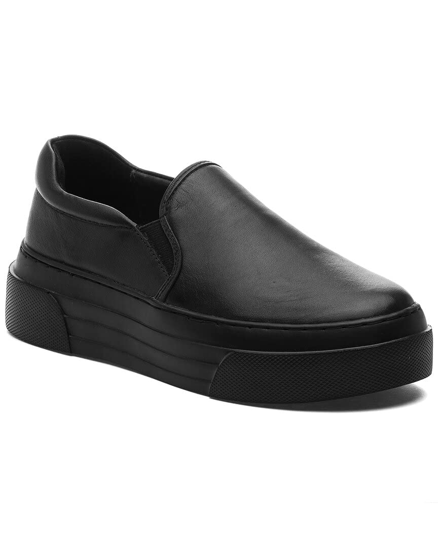 J/SLIDES Women's Aileen Platform Sneakers - Casual Comfort Shoes for Women in Black | Perfect for Everyday Wear, Street Style & Outfits
