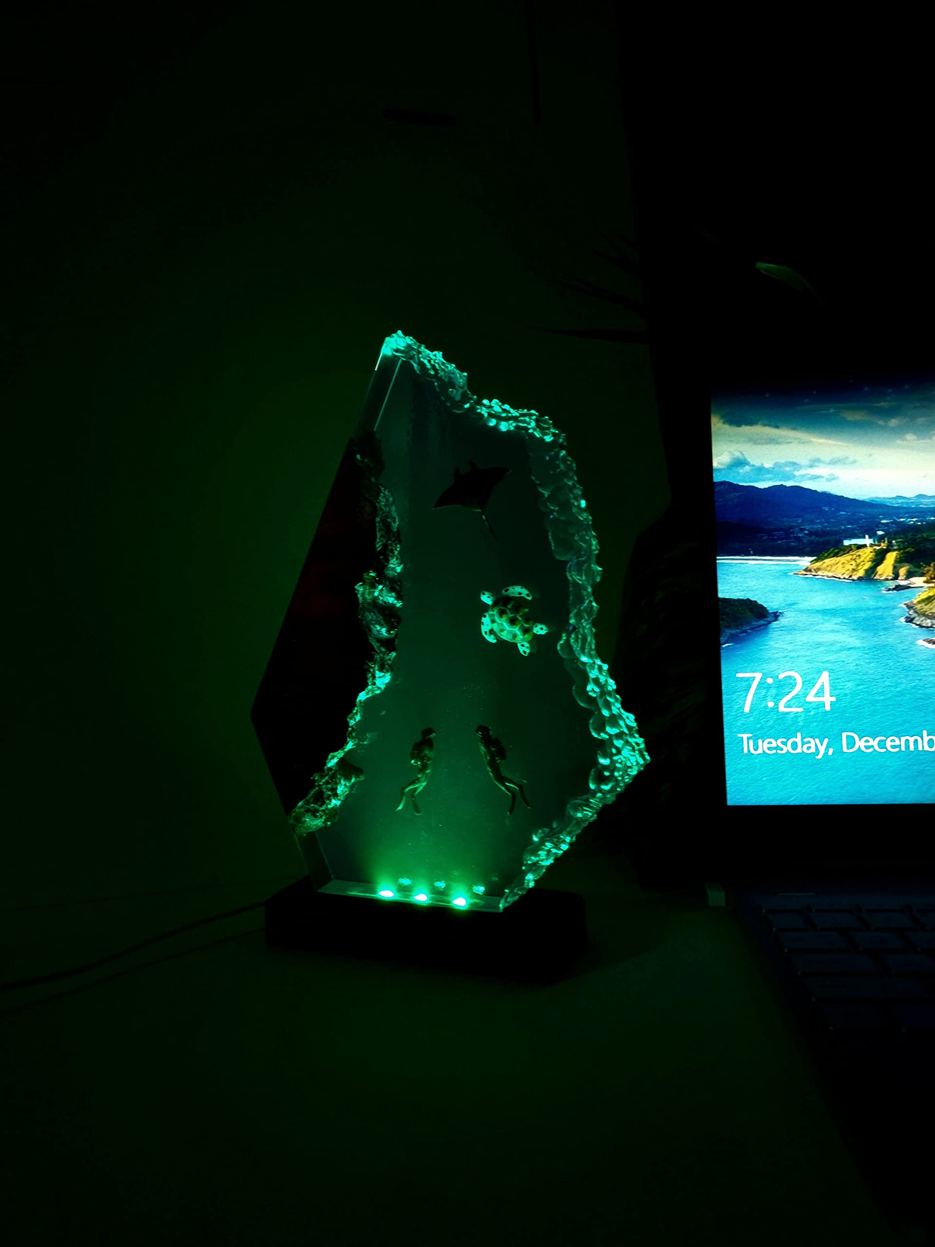 **Waterproof Ocean Diving Light for Deep Sea Exploration – 5x8 Inch LED Sea Turtle Diving Light – Perfect for Scuba Diving, Night Snorkeling & Unique Housewarming Gifts**