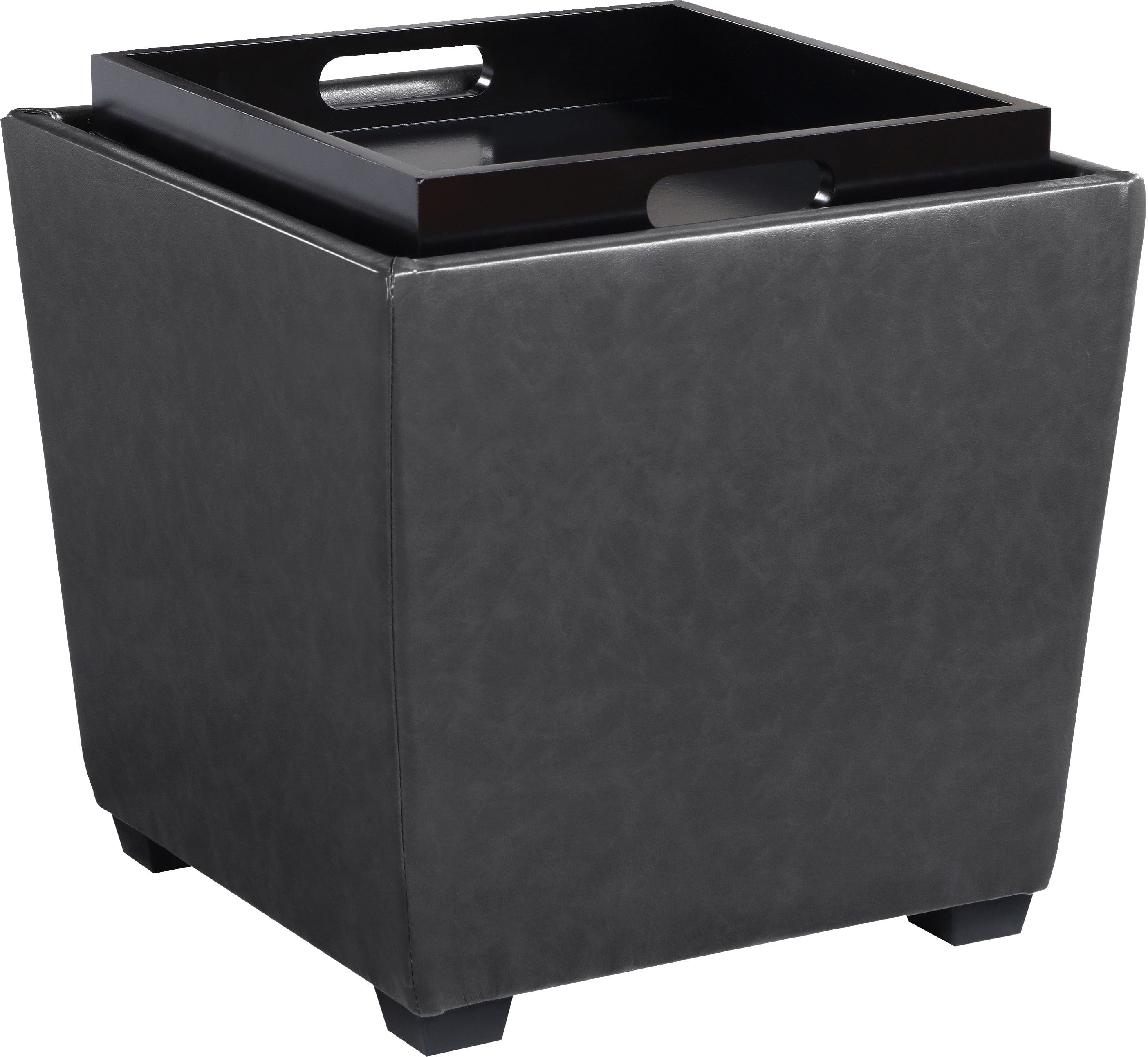 Office Star Rockford Storage Ottoman [RCK361] - Multi-Functional Footrest & Hidden Storage Bench for Living Room, Bedroom, or Office
