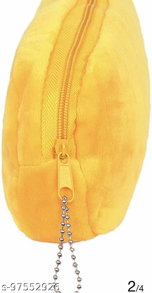 Abhiswa Emoji Pencil Case with Smooth Zipper - School Supplies Organizer for Pencils, Pens & Art Tools (3-Pack, Yellow) - Perfect for Backpack, Classroom & Homework Organization