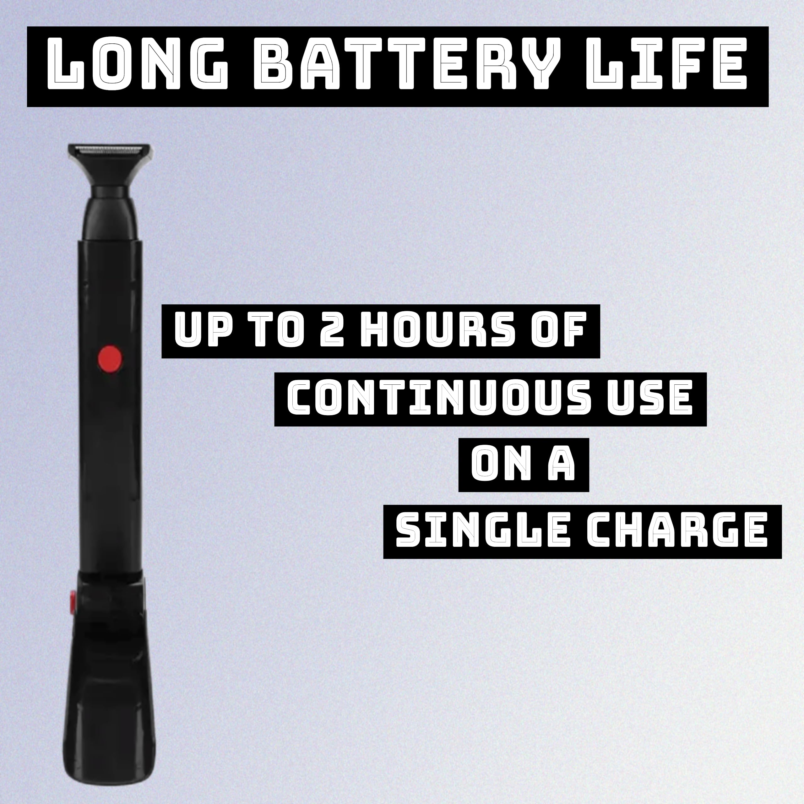 Premium Electric Back Shaver for Men - Rechargeable Long Handle Body Groomer with Precision Blades - Perfect for Back, Chest & Body Hair Removal at Home or Travel