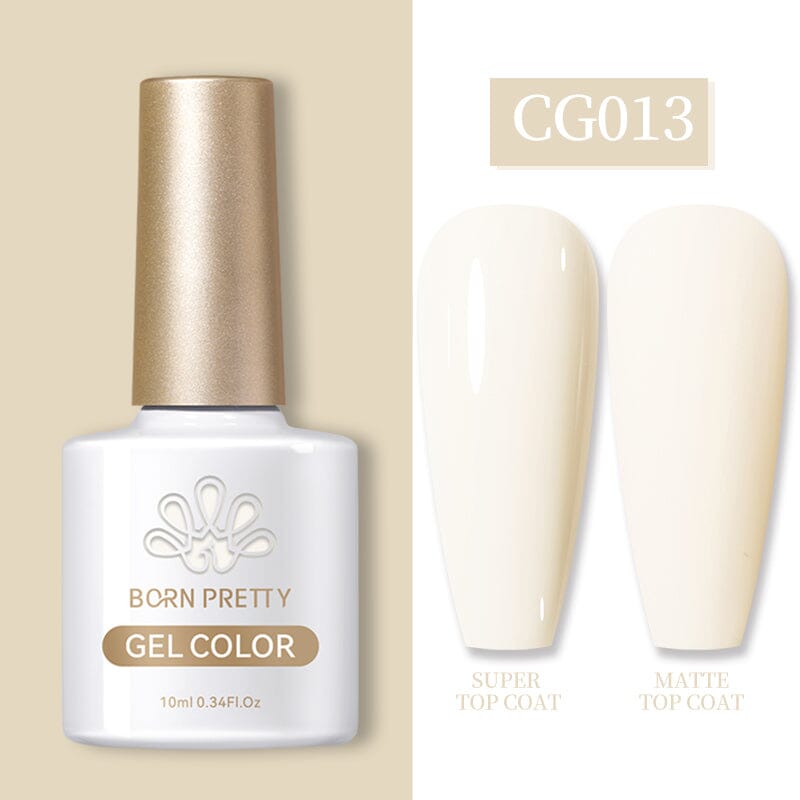 Silky White Series Color Gel Polish CG013 - 10ml Nail Polish for Manicure & Pedicure - Long Lasting & High Gloss Finish - Perfect for Home & Salon Use