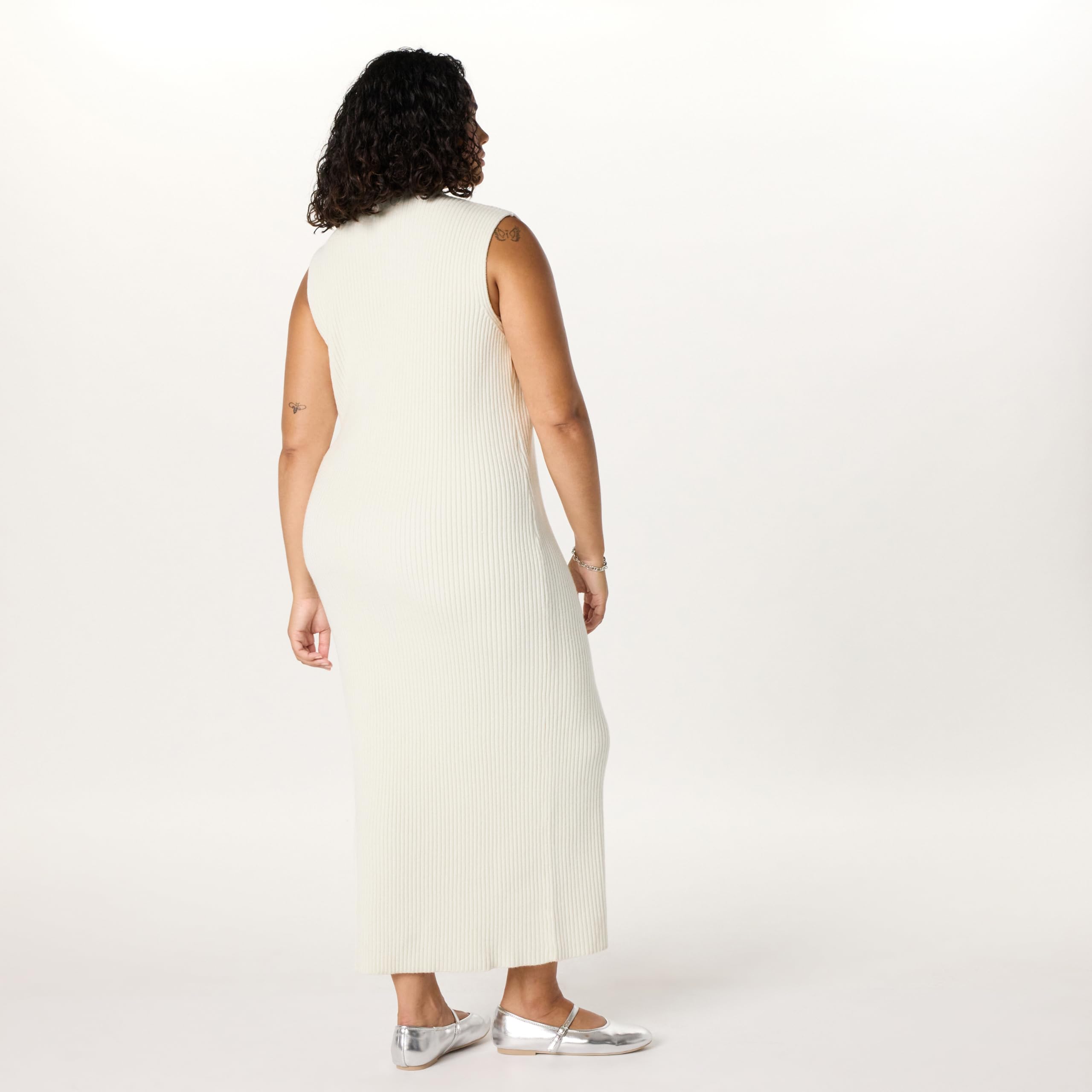 The Drop Women's Jodi Mock Neck Sweater Dress - Long Sleeve Maxi Knit Dress for Fall & Winter, Perfect for Office, Date Night and Holiday Parties