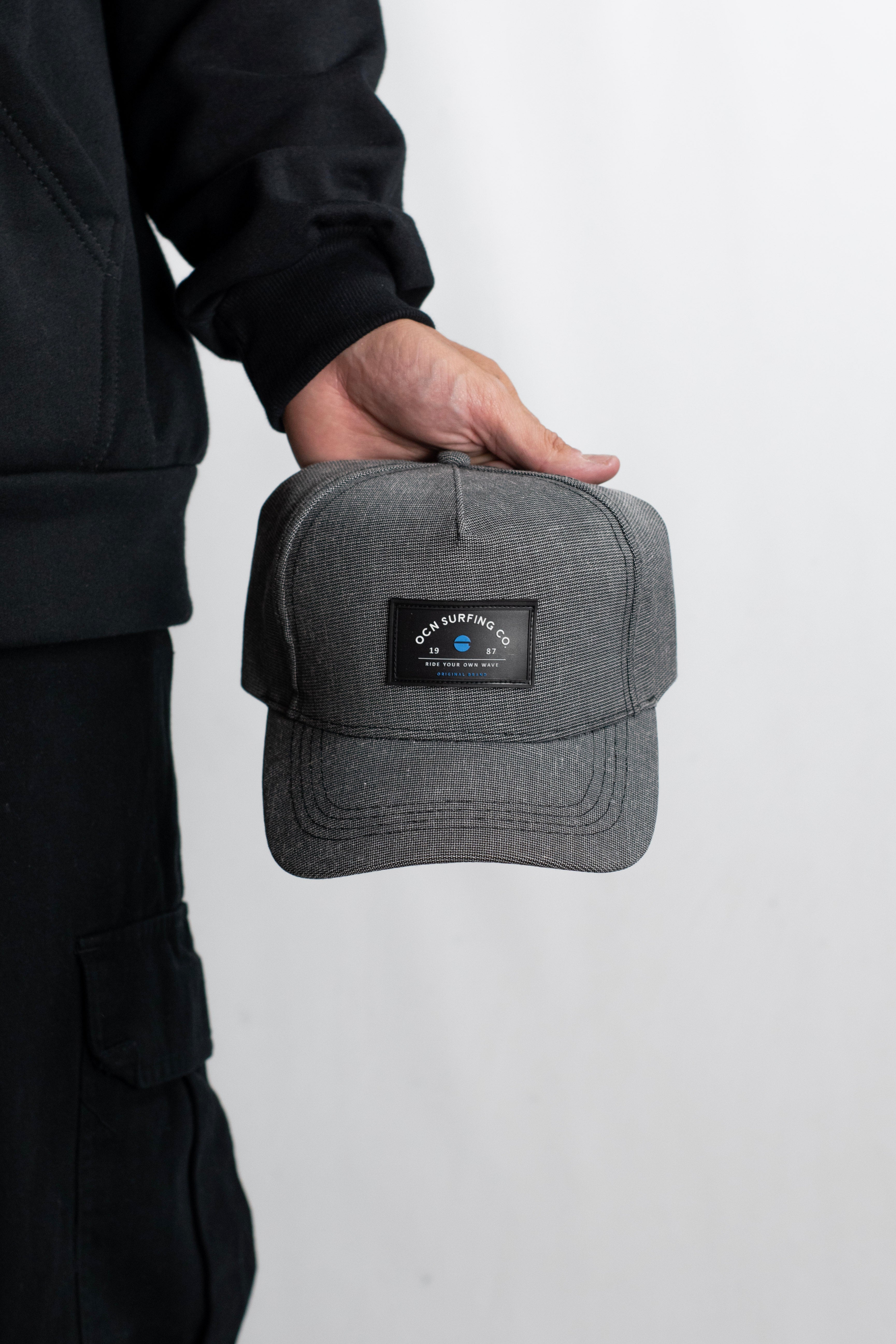 OCN H Welf Black Baseball Cap - Stylish Adjustable Dad Hat for Men & Women - Perfect for Outdoor Sports, Casual Wear, and Sun Protection