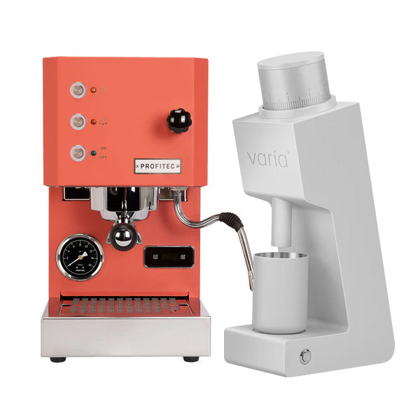 Profitec GO Espresso Machine & Varia VS3 Grinder Bundle - Premium Home Coffee Bar Setup for Espresso Lovers