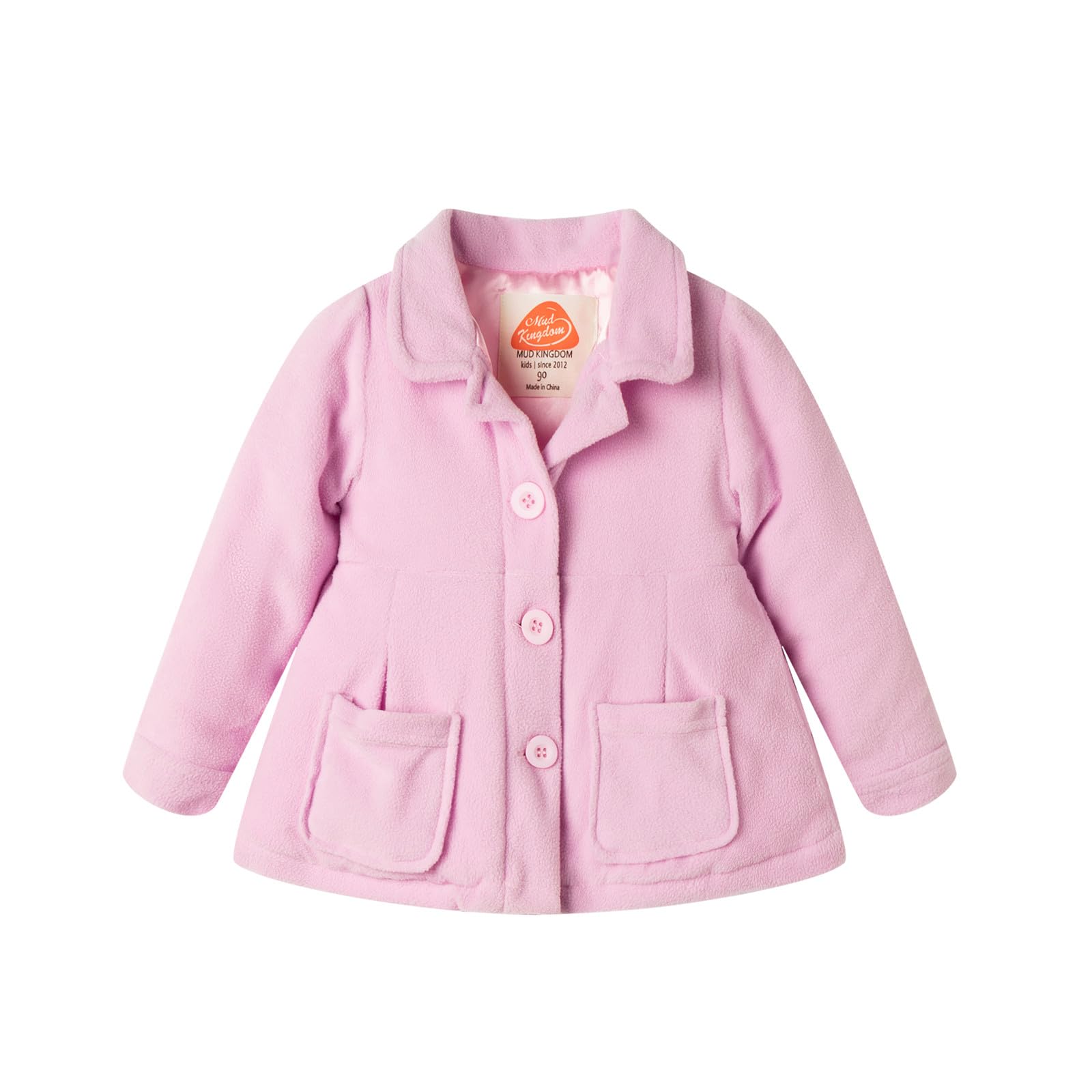 Kids Fleece Jacket for Girls - Warm & Cozy Mud Kingdom Outerwear for Outdoor Play & Winter Adventures