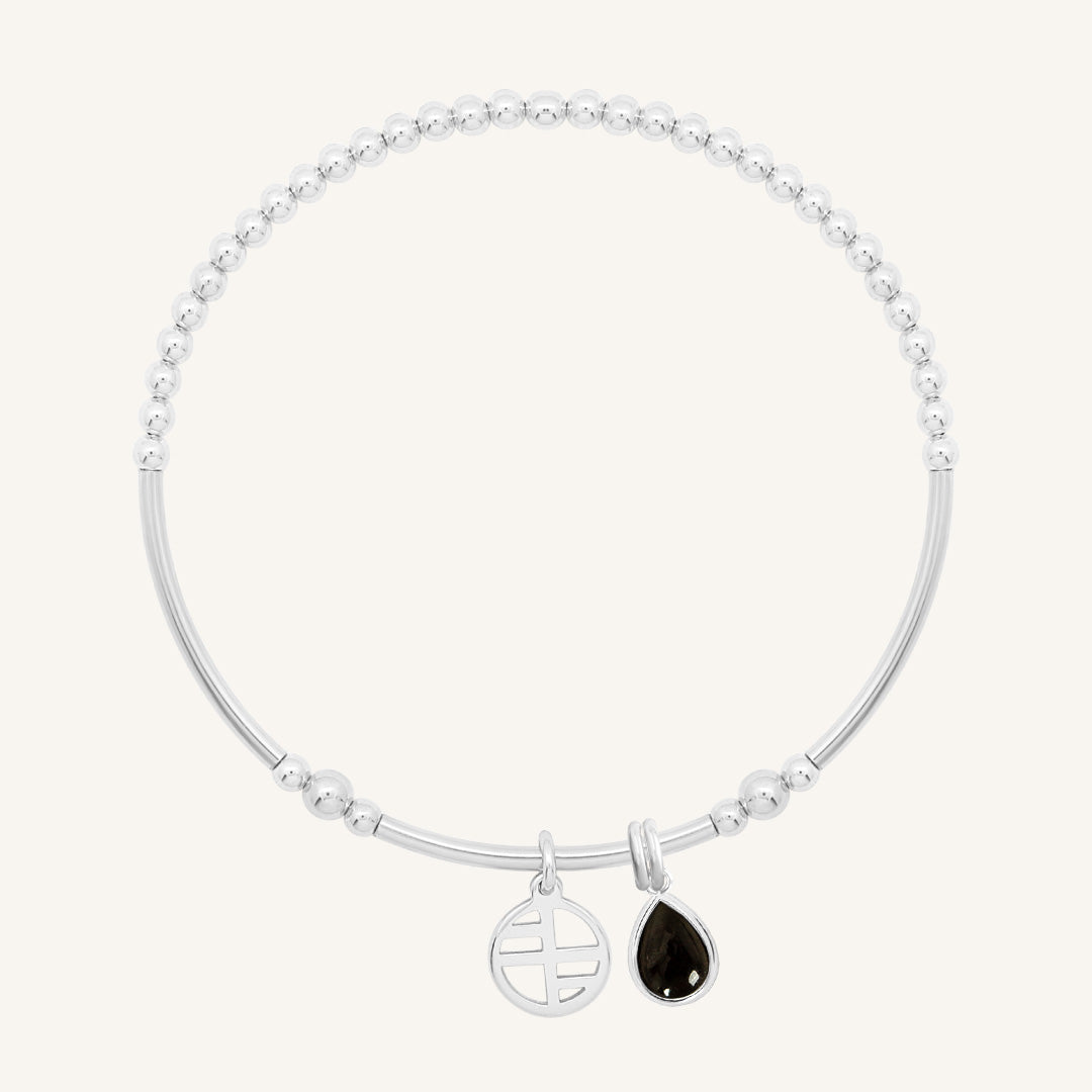 Black Onyx Trove Charm Bracelet for Women - Elegant Gemstone Beaded Jewelry for Healing & Protection - Perfect for Gifts, Meditation & Spiritual Energy