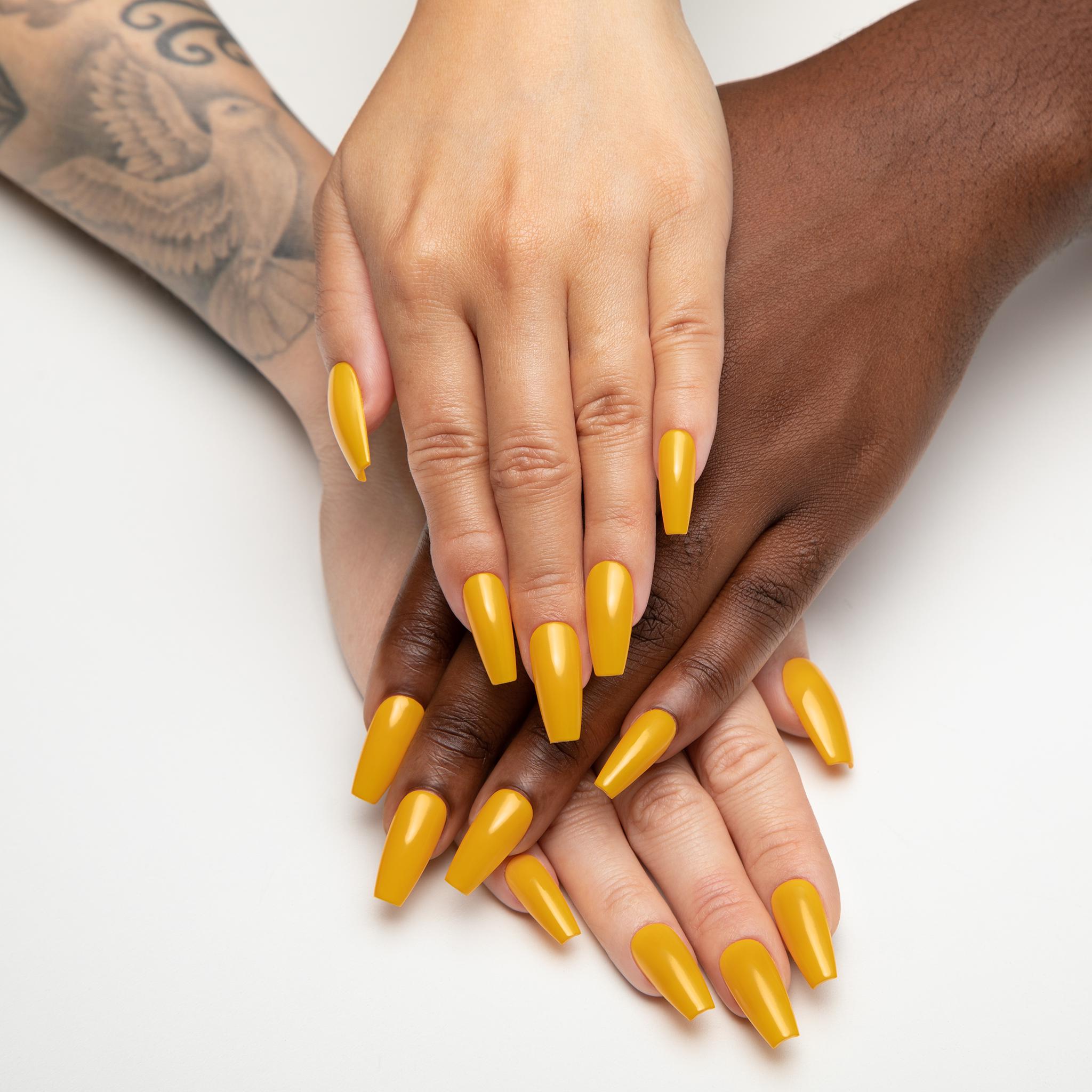 Apres Gel Nail Polish - Mustard Yellow Color | Long-Lasting & Chip-Resistant | Perfect for Fall & Winter Nail Designs, Manicures & Pedicures