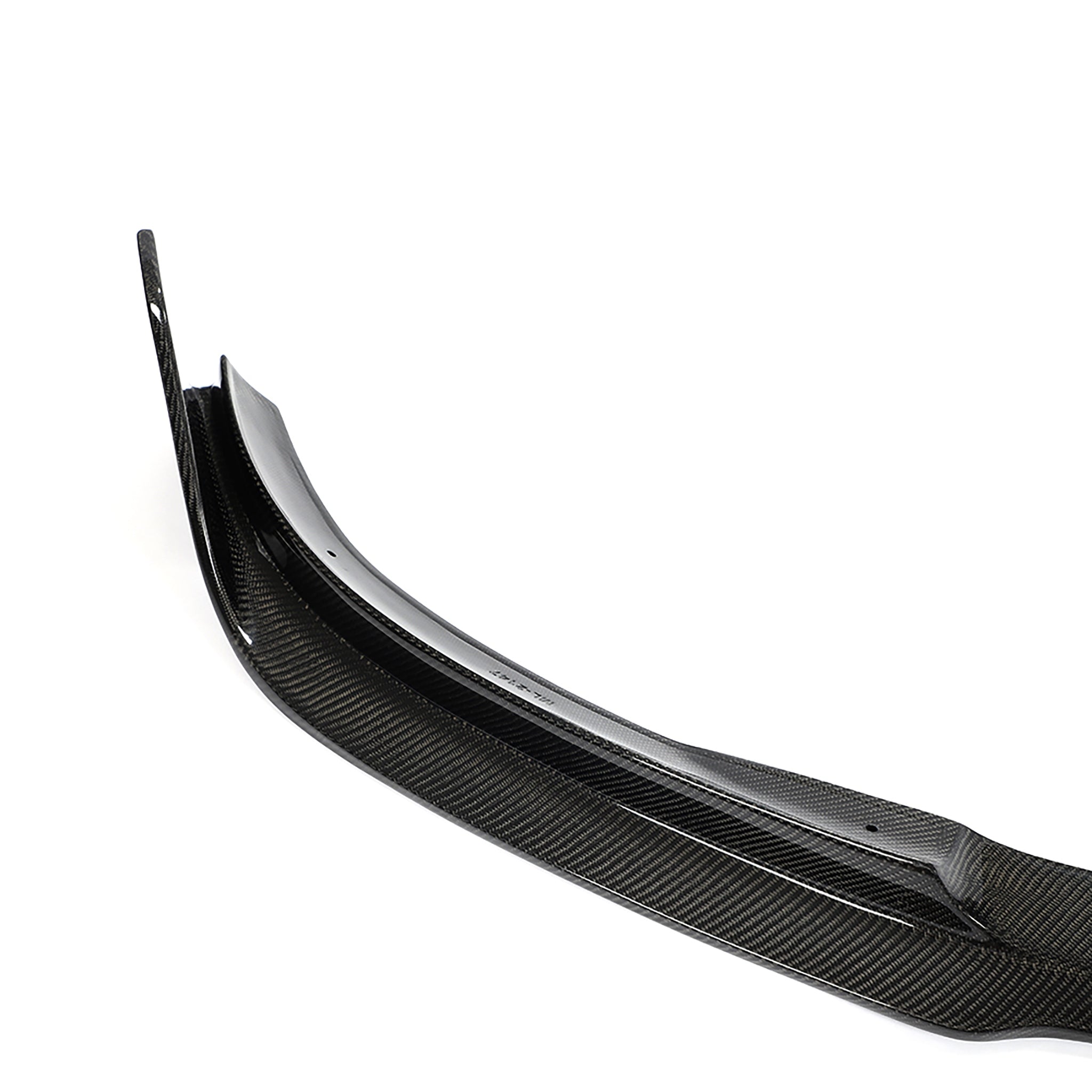 Premium Real Carbon Fiber V-Style Aero Front Lip Spoiler for Tesla Model 3 (2017-2023) - Enhance Style & Aerodynamics for Street Racing & Car Shows