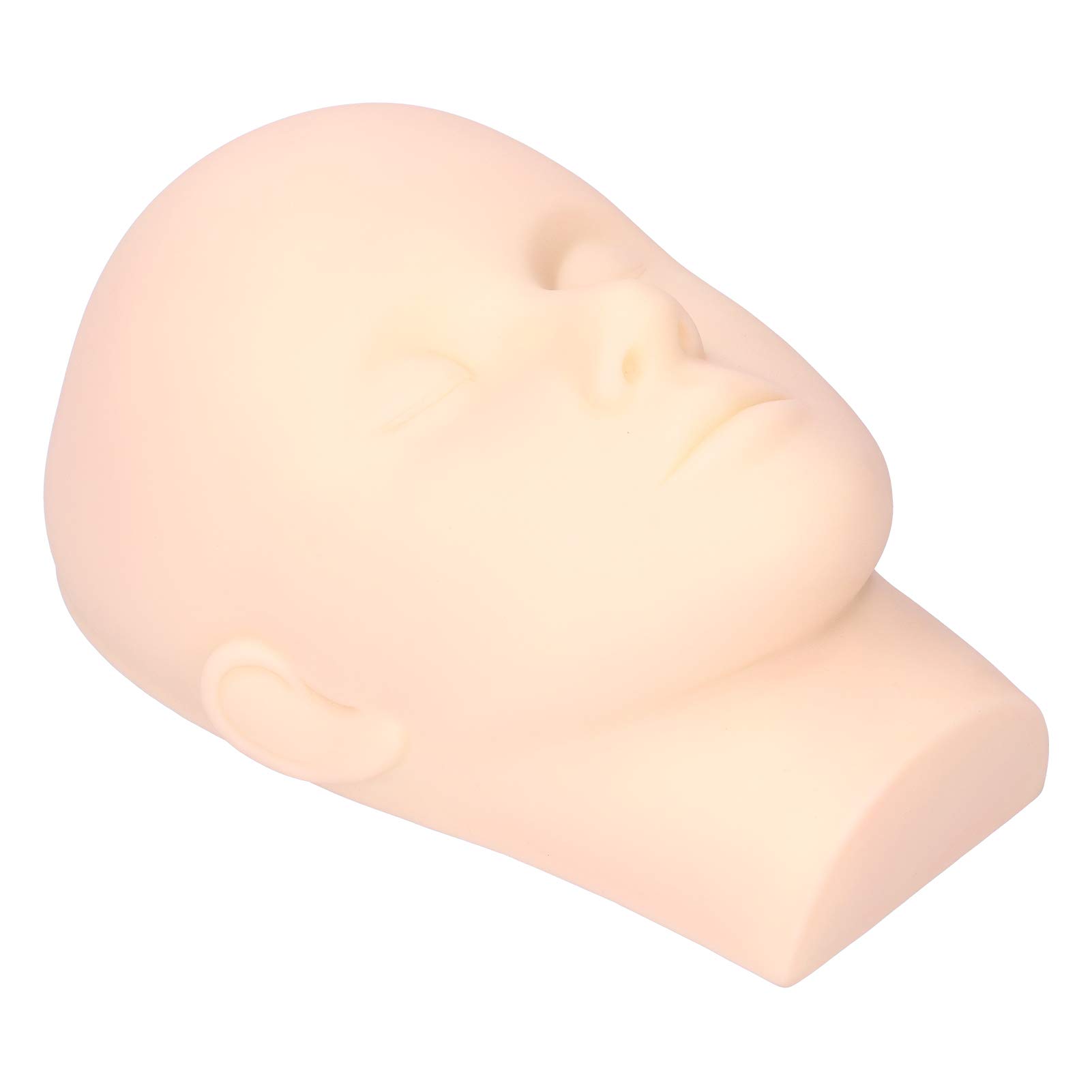 Professional PVC Mannequin Head for Eyelash Extensions & Makeup Practice - Reusable Training Head for Beauty School, Salon & Massage Therapy - Perfect for Lash Artists, Cosmetology Students & Spa Professionals