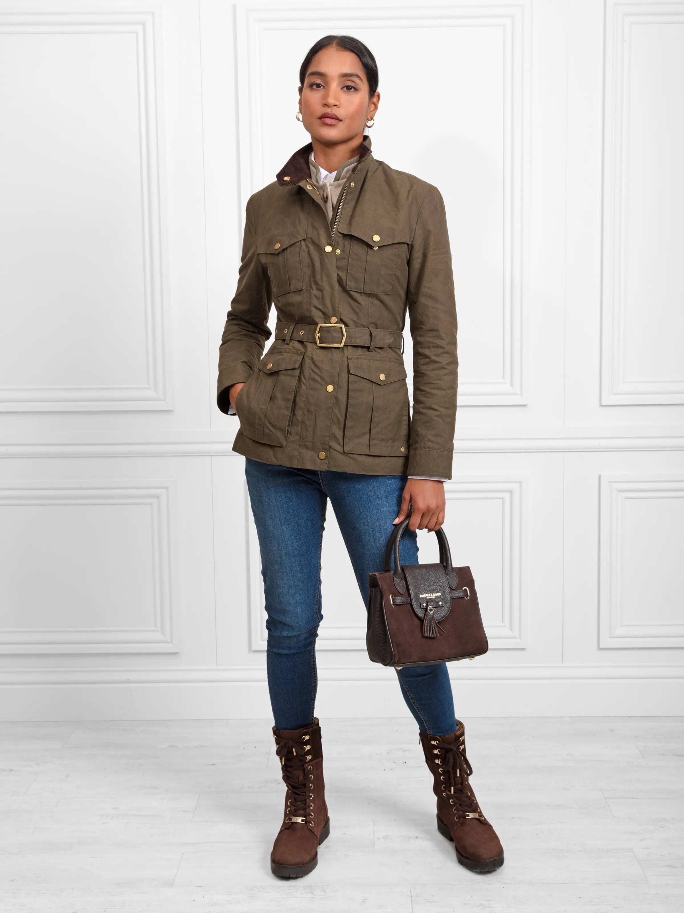 Shearling Lined Anglesey Boots - Chocolate Nubuck Leather Winter Boots for Women | Warm & Comfortable for Snow, Cold Weather & Outdoor Activities