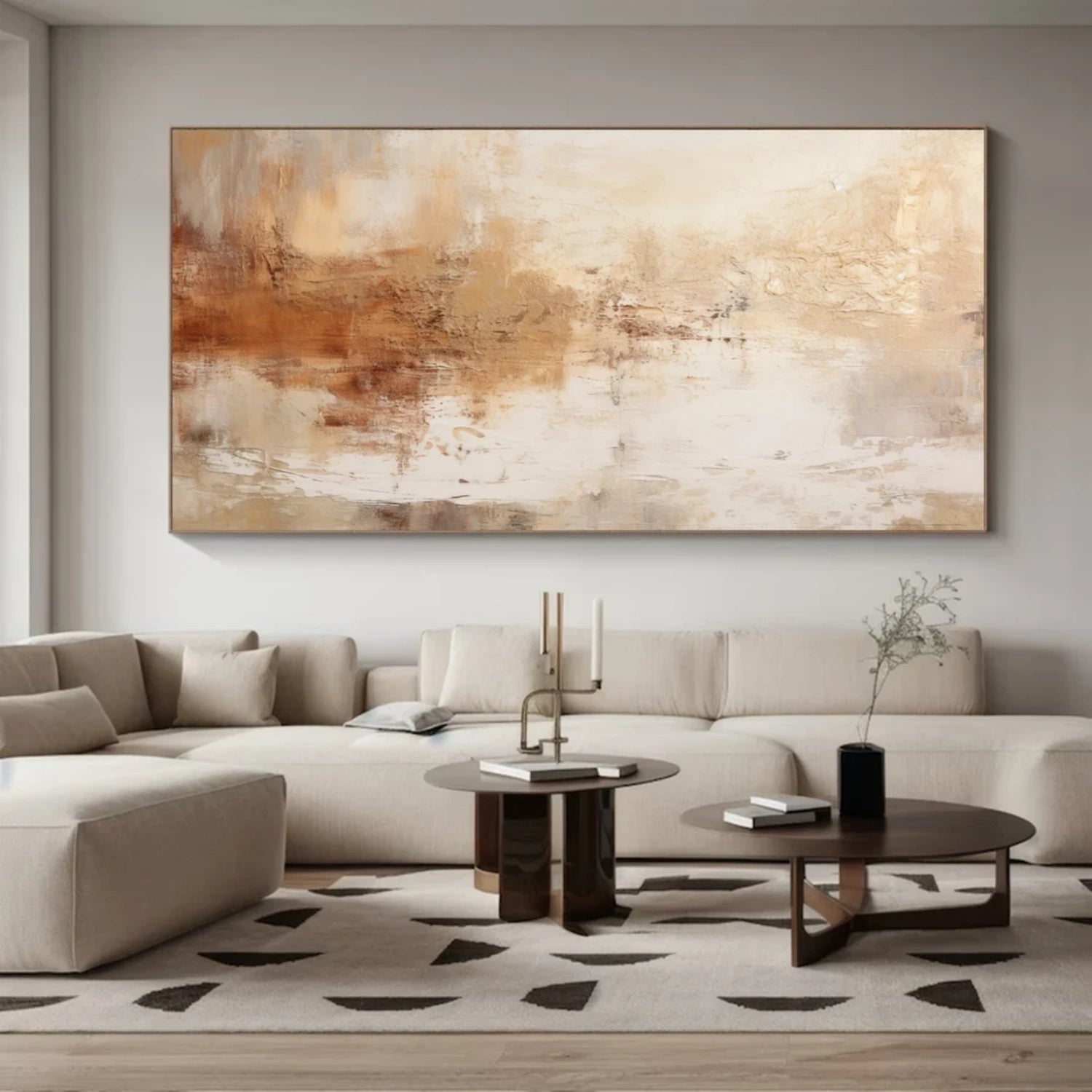 Abstract Tranquility Wall Art Print #WS272 - Modern Canvas Painting for Living Room, Bedroom & Office Decor