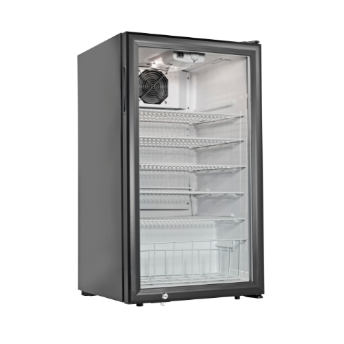 Cecilware CTR3.75 Commercial Countertop Display Refrigerator - 3.75 Cu.Ft Compact Fridge for Retail, Cafe, Convenience Store & Office Use