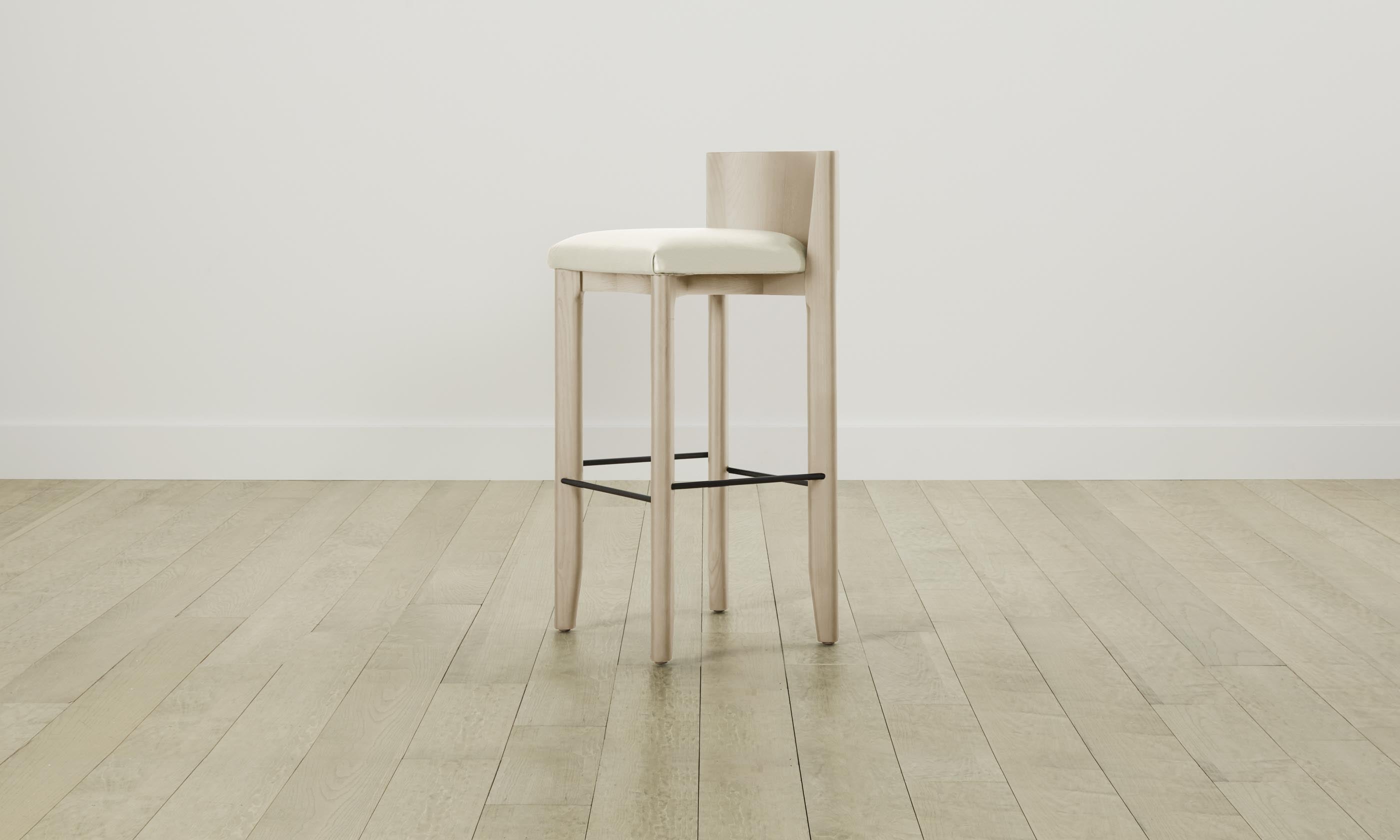 Premium Pebbled Leather Swan Bar & Counter Stool - Modern Kitchen Island & Home Bar Seating - Perfect for Entertaining & Dining Areas