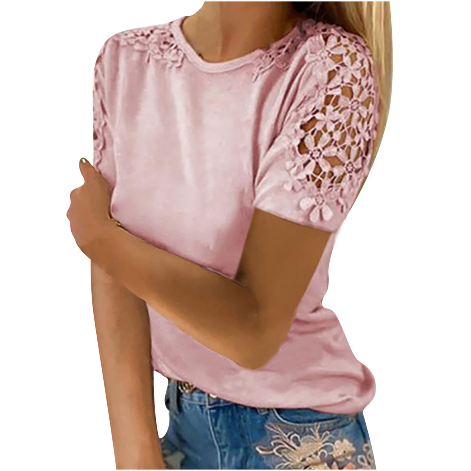 Trendy Women's Ruffled Loose Blouse - Casual Plus Size T-Shirt for Workout & Everyday Wear | Comfortable Flowy Tee for Office, Gym & Weekend Outings