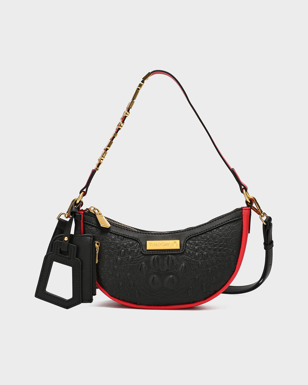 Stylish Red Bottom Shoulder Purse for Women - Trendy Crossbody Bag for Daily Use, Shopping & Travel