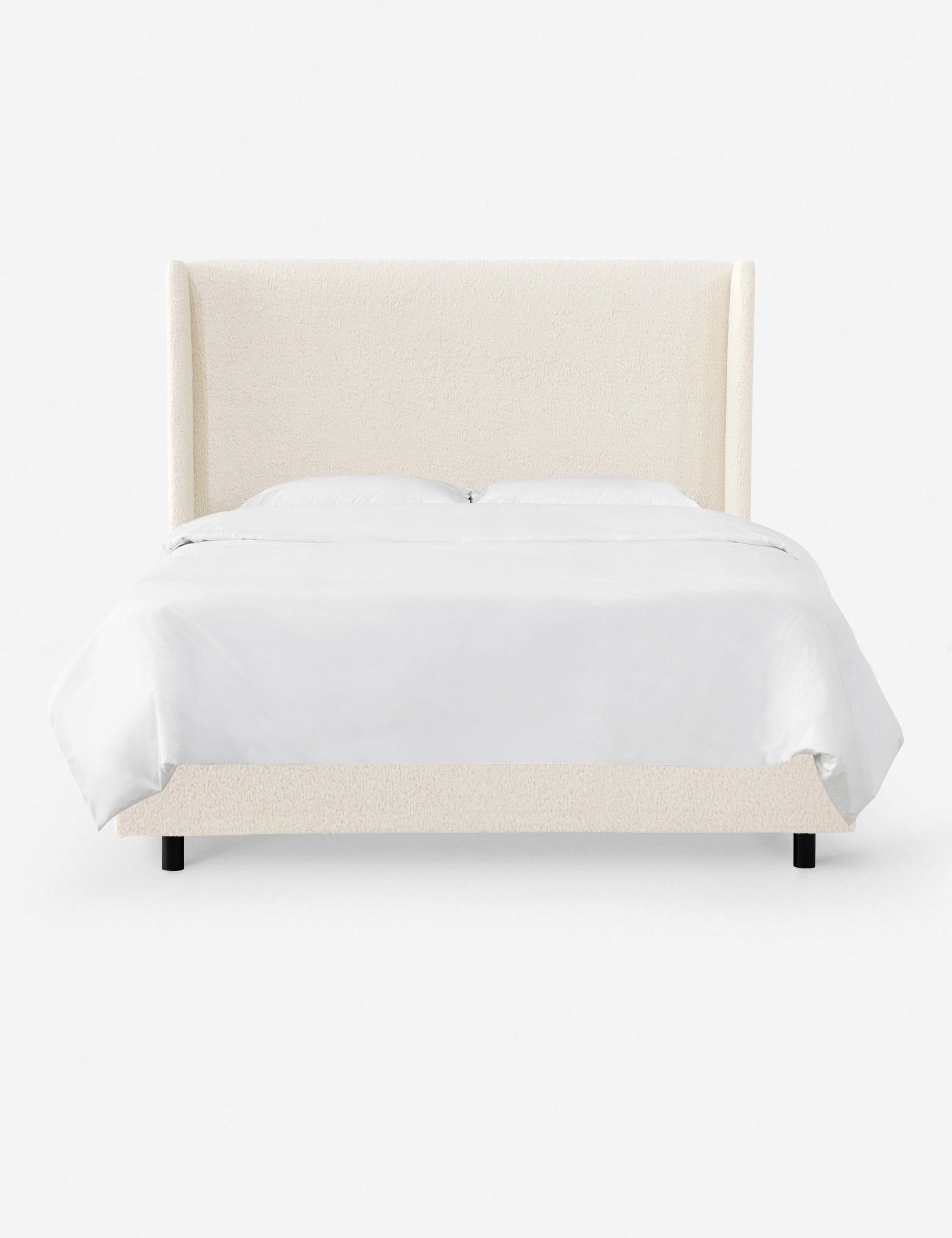 Adara Queen Size Bed Frame with Upholstered Headboard - Modern Platform Bed for Bedroom, Living Room & Guest Room
