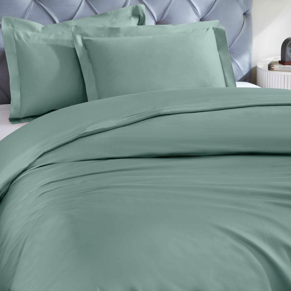 Luxury 1200 Thread Count Egyptian Cotton Duvet Cover Set - King Size, Soft Breathable Bedding for Hotel & Home Use