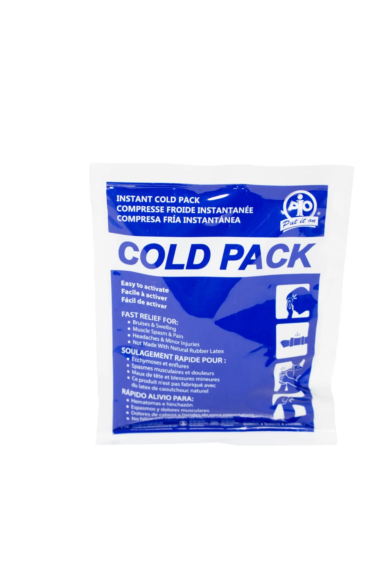 Instant Cold Pack for Pain Relief - WASIP F4001200 | First Aid, Sports Injuries, Muscle Soreness & Swelling Reduction