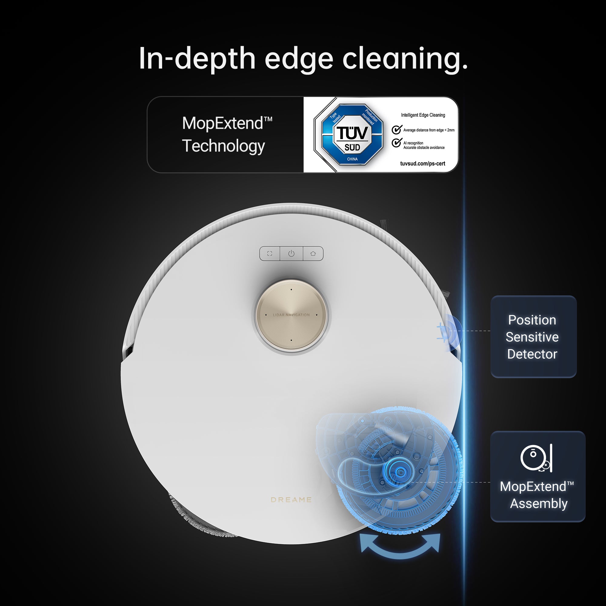 Dreame L20 Ultra Robot Vacuum and Mop Cleaner with Auto Mop Washing & Drying, Self-Refilling & Self-Emptying Base Station - Perfect for Hardwood Floors, Tile & Pet Hair Cleaning in Large Homes