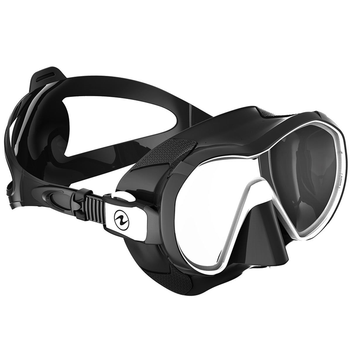 Aqua Lung Plazma Frameless Scuba Diving Mask - Black/White Snorkeling Gear for Underwater Adventures