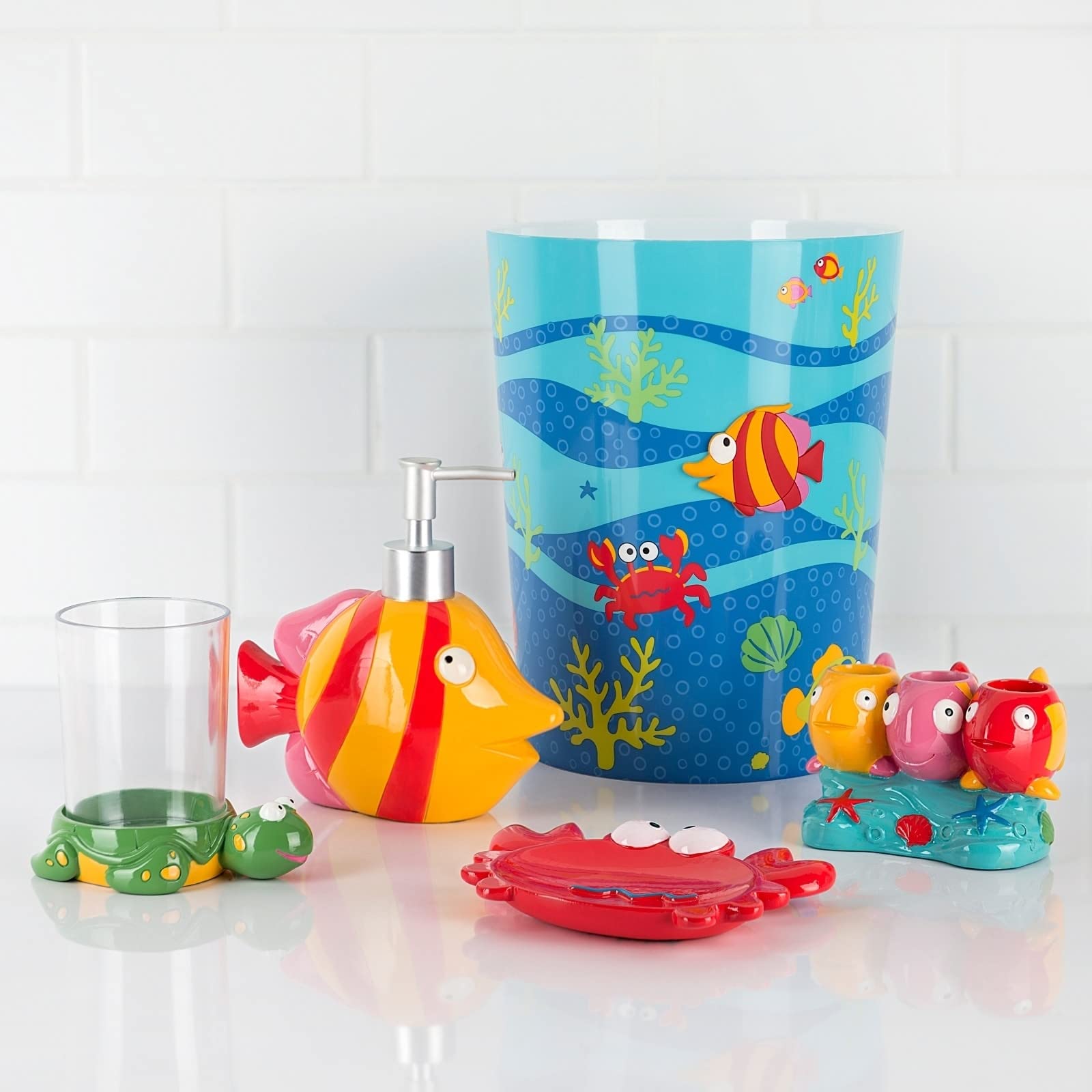 Allure Home Creation Fishtail Toothbrush Holder - Stylish Bathroom Organizer for Toothbrushes & Dental Care Essentials | Perfect for Modern Homes & Spa-Like Bathrooms