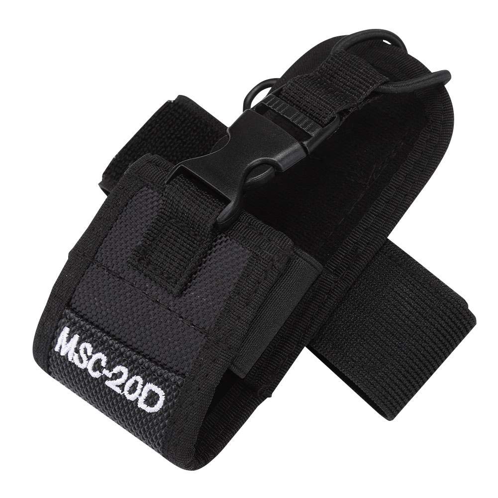 ASHATA Universal Two-Way Radio Arm Bag - Lightweight Nylon Anti-Wear Portable Walkie Talkie Holder with Adjustable Armband - Perfect for Outdoor Activities, Construction Sites, Security Work and Emergency Communication